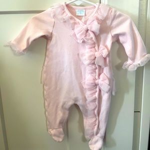Edgehill Collection Newborn Pink Bow Outfit